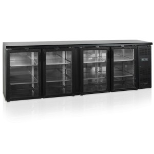 Tefcold čtyřdveřový minibar prosklené dveře CBC 410 G